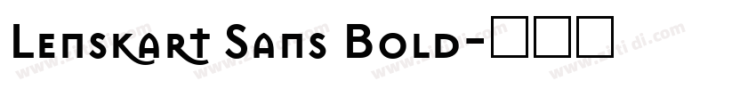 Lenskart Sans Bold字体转换